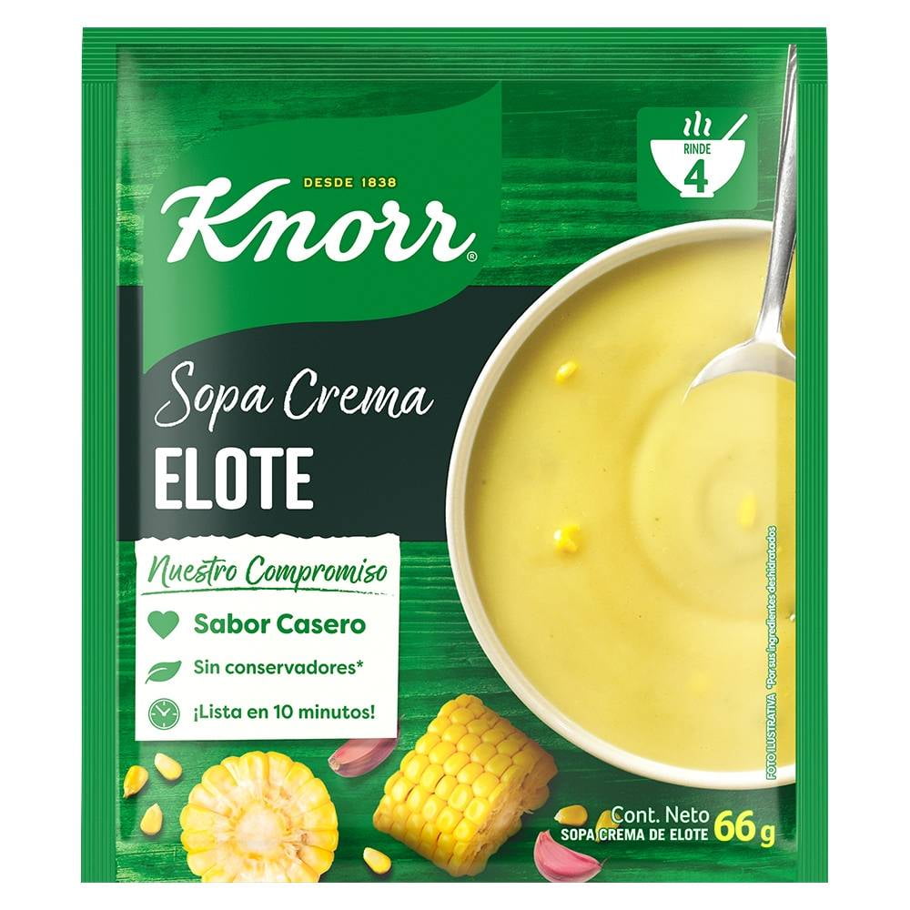 Sopa crema Knorr elote 66 g | Walmart