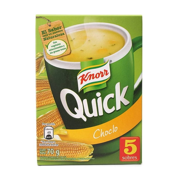 Sopa de elote Knorr quick instantánea 70 g | Walmart
