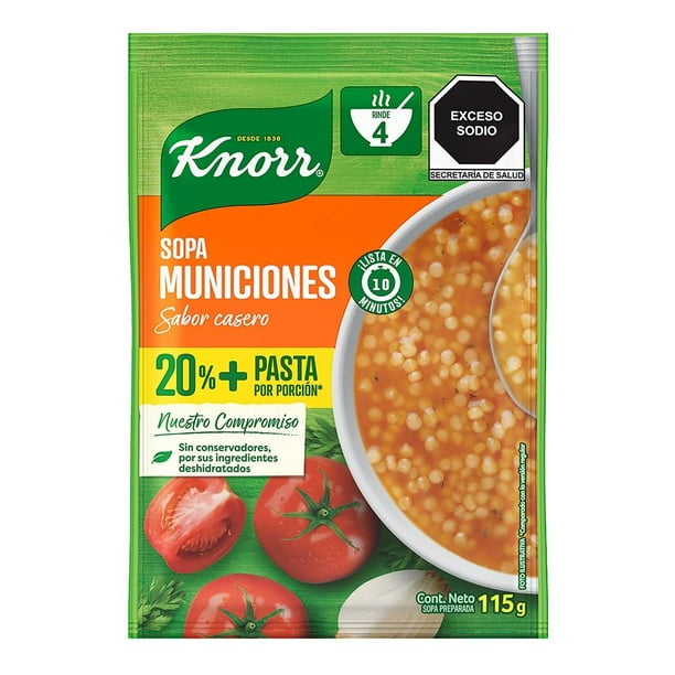 Sopa de municiones Knorr 115 g