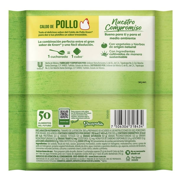 Sazonador Knorr caldo de pollo 110 g | Walmart