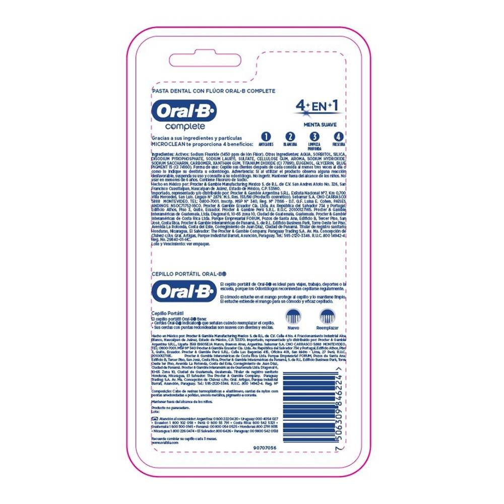 Cepillo Kit De Viaje (Portatil) Oral B Crest (Cepillo C/ Pasta)