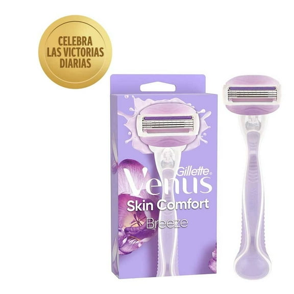 Rastrillo Gillette Venus Breeze para mujer con barras humectantes y 3 hojas 1 pza