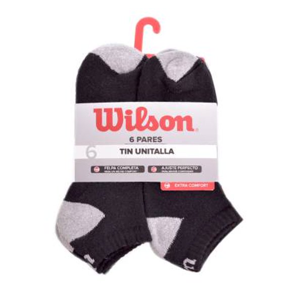 Tines Wilson para Hombre, Extra Confort Negro 6 Pares Unitalla