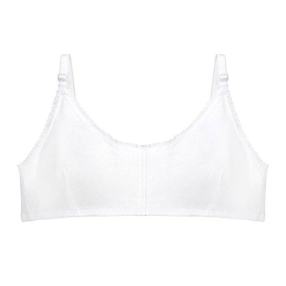 Brasier Carnival Teens para Niña Juvenil, Blanco Talla 12