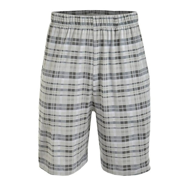 Short George Talla G Cuadros Gris