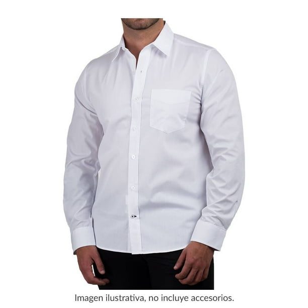 Característica habla Goteo Camisa George Talla M Manga Larga Blanco | Walmart