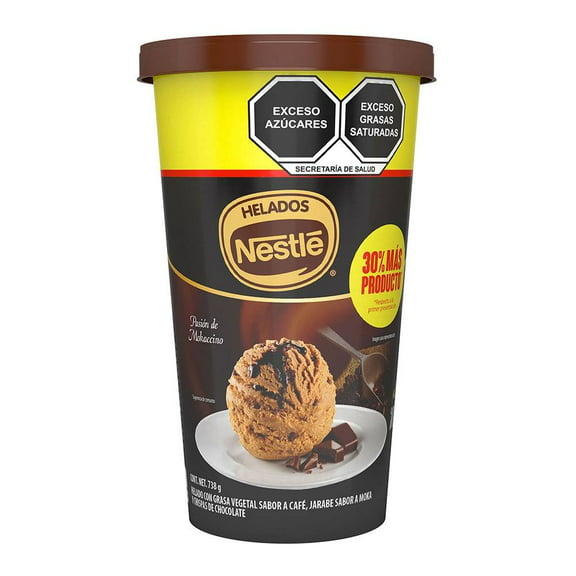 Helado Nestlé pasión de mokaccino con chispas de chocolate 738 g