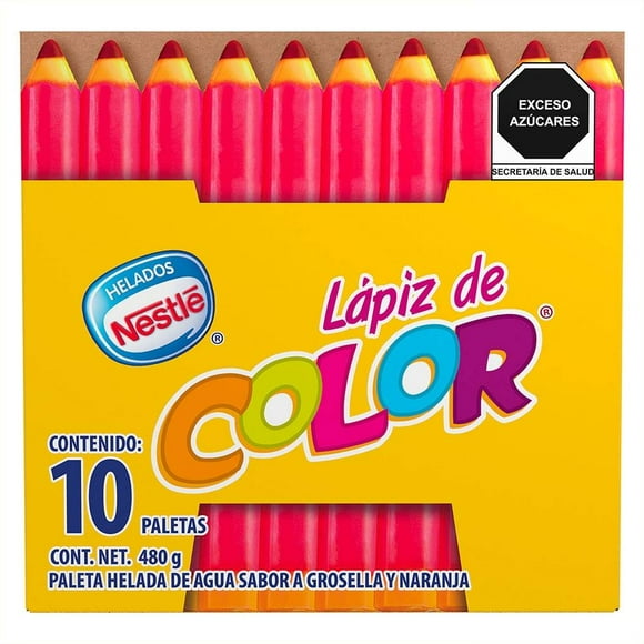 Paletas heladas Nestlé Lápiz de color 10 pzas