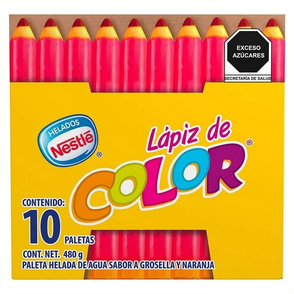 Paletas heladas Nestlé Lápiz de color 10 pzas