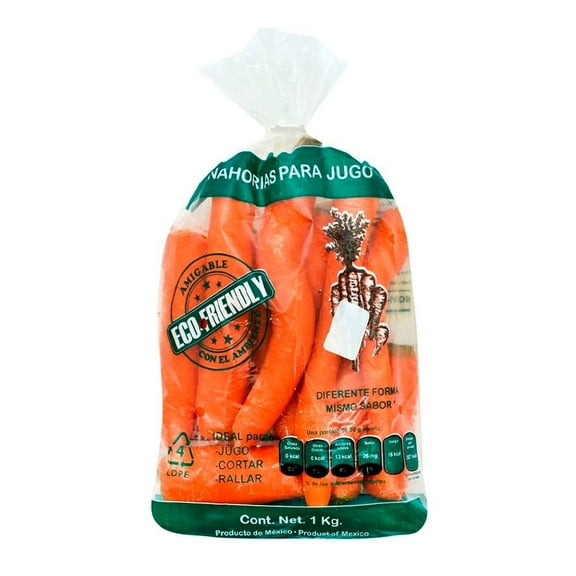 Bolsa de zanahorias Can-Mex 1 kg