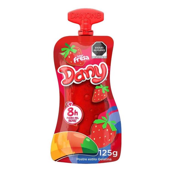 Gelatina de agua Dany en pouch sabor fresa 125 g