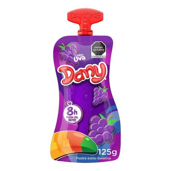 Gelatina de agua Dany en pouch sabor uva 125 g