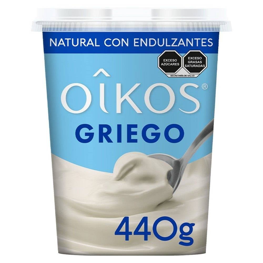 Oikos Yogurt Griego Natural sin Azúcar añadida con 10g de Proteína 440g -  Oikos México