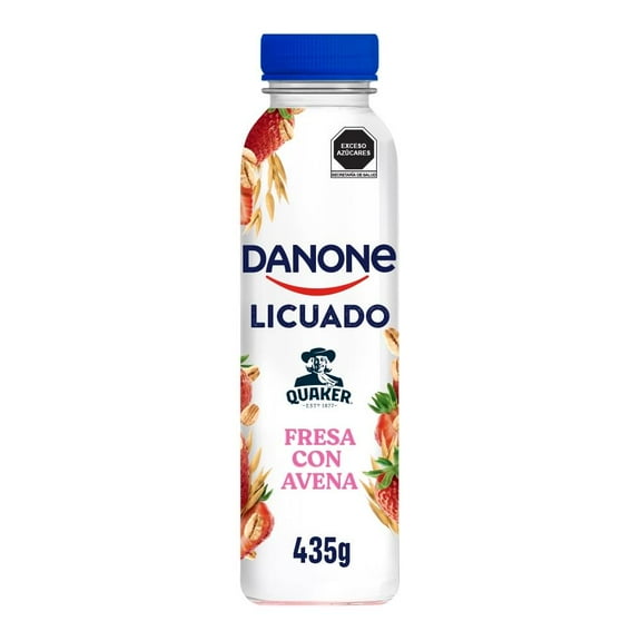 Yoghurt bebible Danone Licuado Quaker fresa avena 435 g