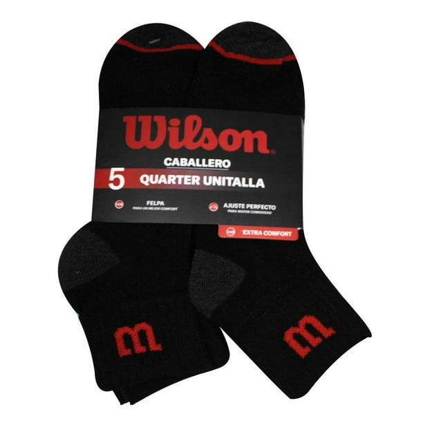 Tines Wilson para Hombre, Paquete de 5 Negro Unitalla