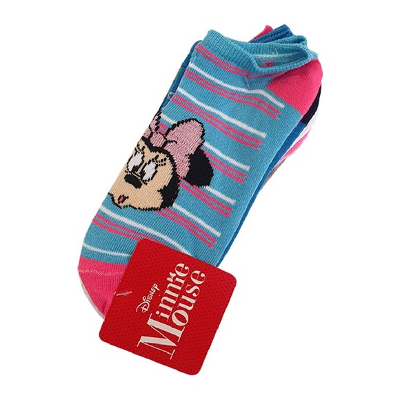 Tines Disney para Niña, Minnie Mouse Multicolor 6 Pares Talla de 4 a 6