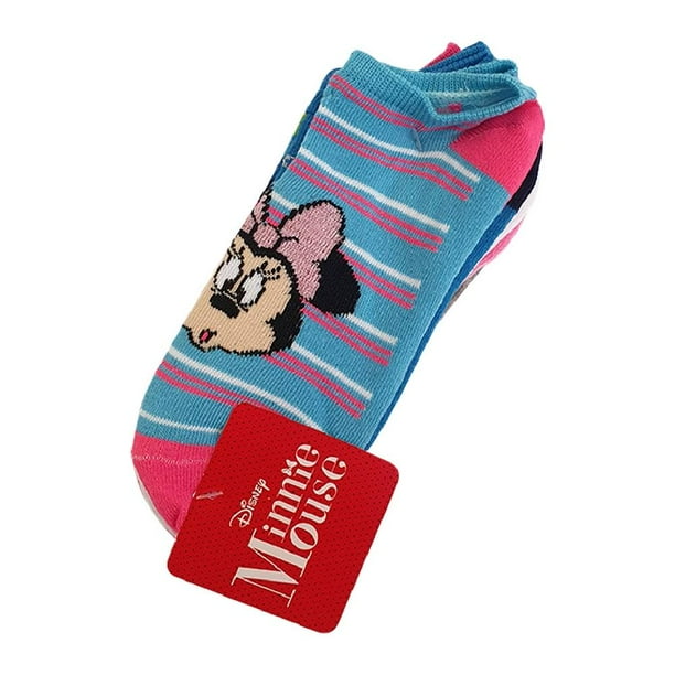 Tines Disney para Niña, Minnie Mouse Multicolor 6 Pares Talla de 4 a 6