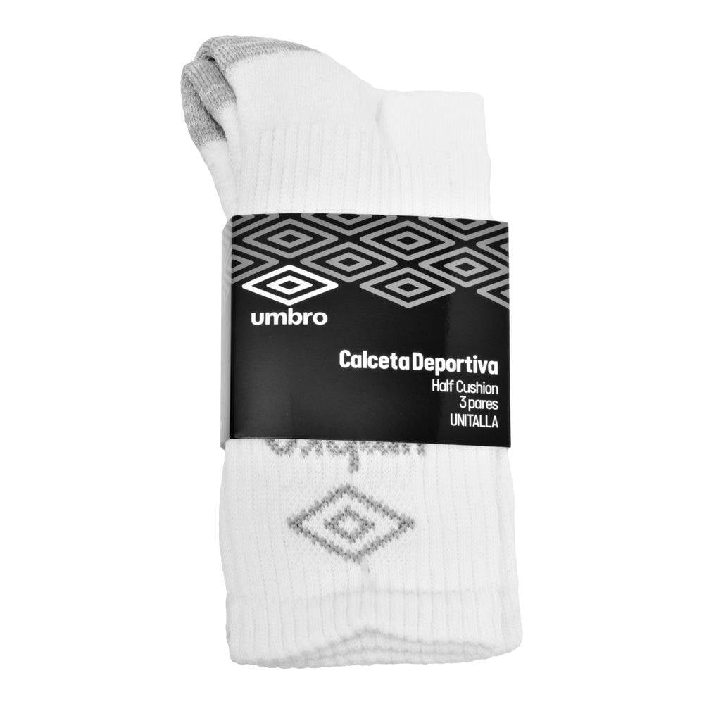 Umbro Calcetines deportivos para hombre (9.5/11.5, paquete de 10 unidades,  color blanco tenis)