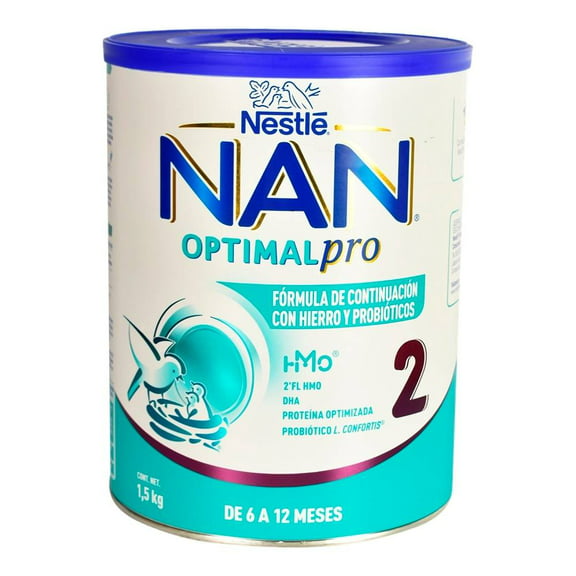 Fórmula de continuación NAN Optimal Pro etapa 2 de 6 a 12 meses 1.5 kg