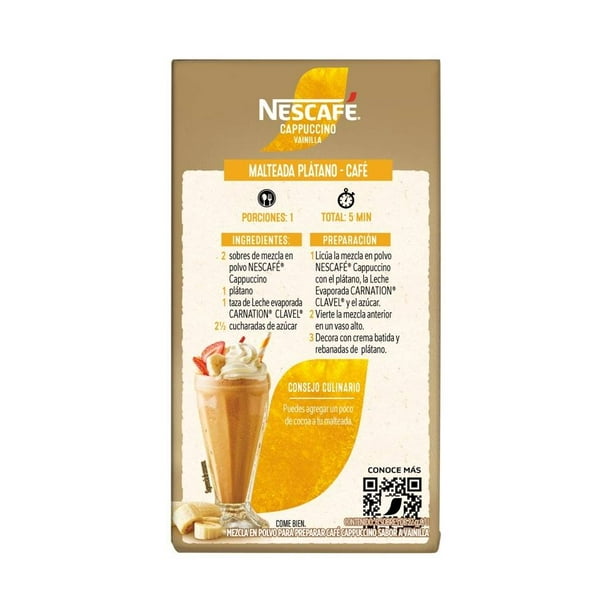 Comprar NESCAFÉ Cappuccino Vainilla Caja 6 Sobres de 25g