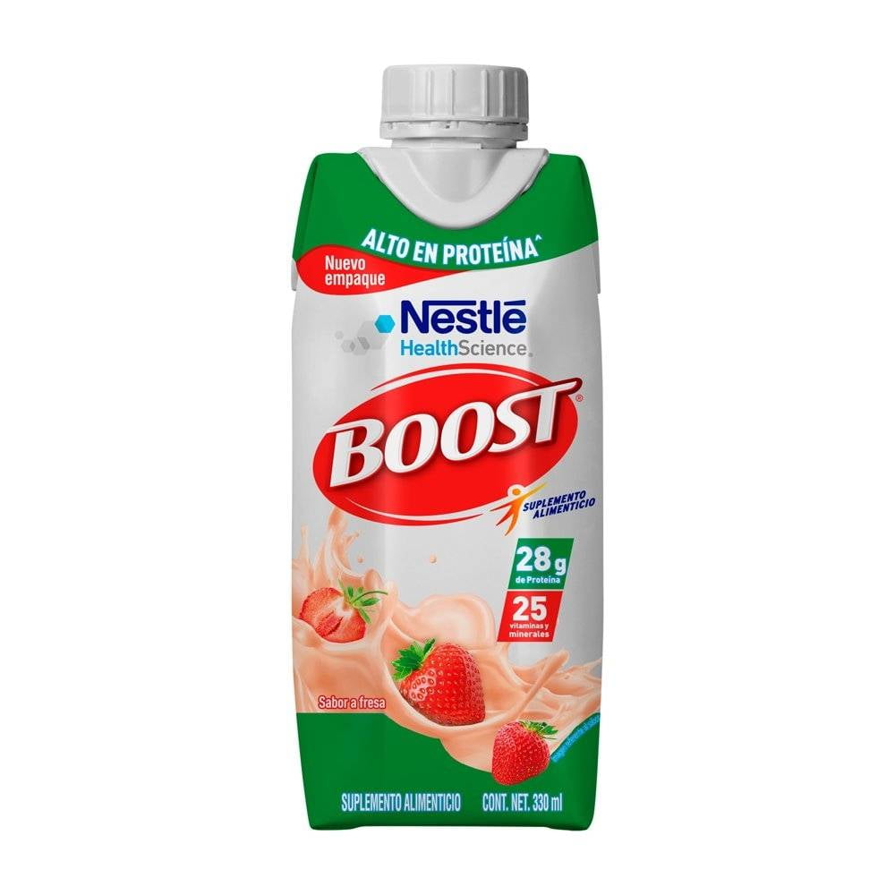 Suplemento Alimenticio Nestlé Boost Alto En Proteína Sabor Fresa 330 Ml Walmart 8073
