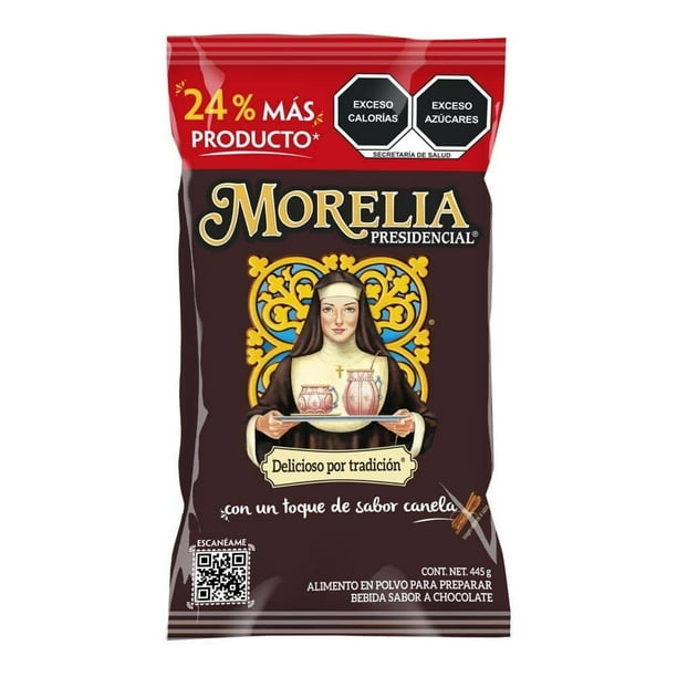 Alimento en polvo para preparar bebida Morelia Presidencial sabor chocolate 445 g