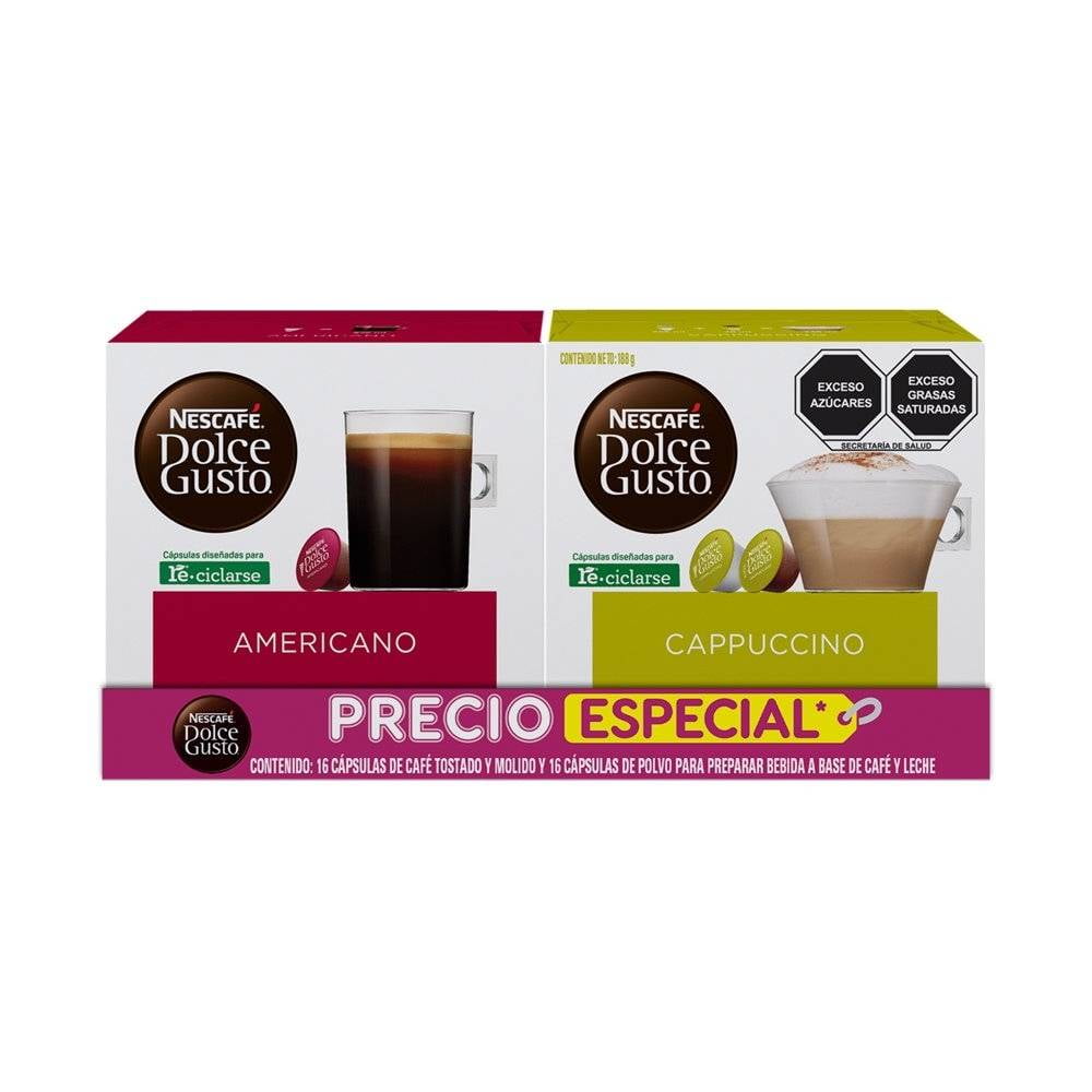  Nescafe Dolce Gusto - Cápsulas de café, americano, 16 cápsulas,  paquete de 3 : Comida Gourmet y Alimentos