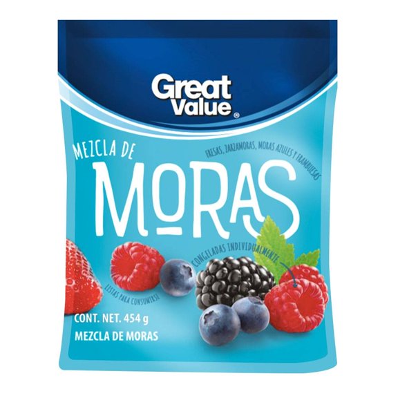 Mezcla de moras Great Value congeladas 454 g