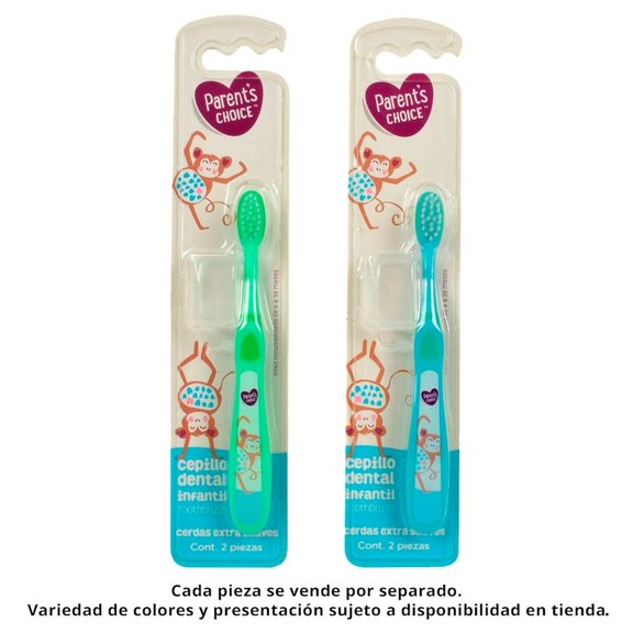 Cepillo dental infantil Parent's Choice mono varios colores 1 pza