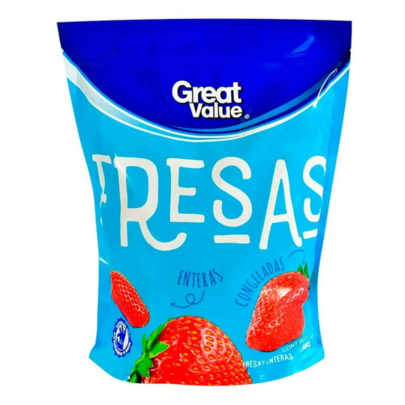 Fresas Great Value enteras congeladas 907 g