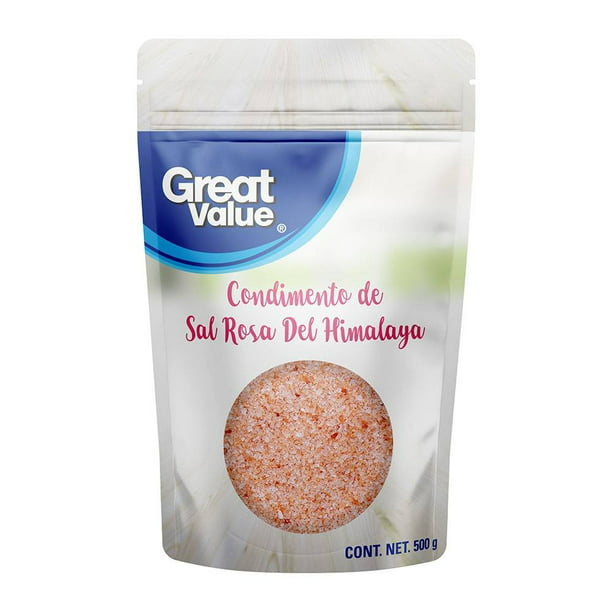 Condimento Great Value sal rosa del Himalaya 500 g
