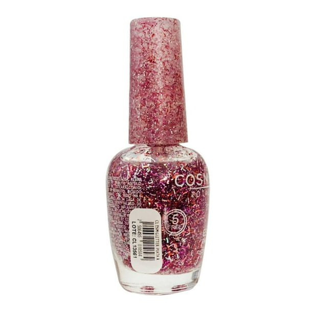 Esmalte para uñas Cosmetic Lab glitter rosa 15 ml | Walmart