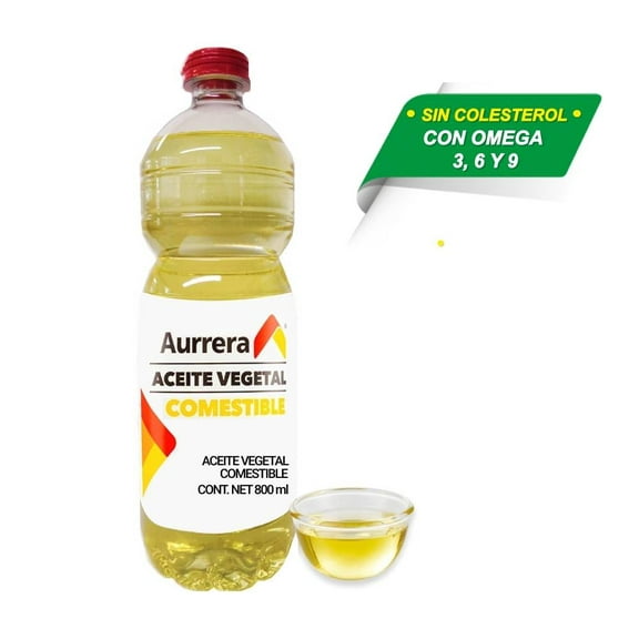 Aceite Vegetal Aurrera Mixto 800 ml