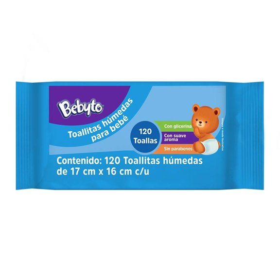 Toallitas de Bebé Bebyto Bebyto 120 pzas