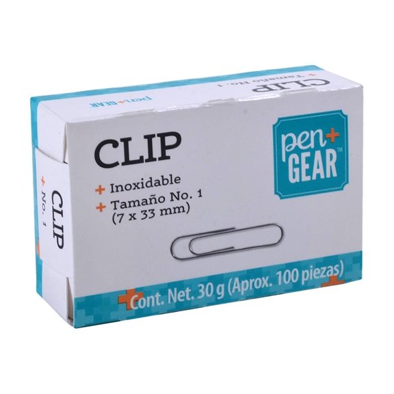 Clip Pen+Gear Tamaño N° 1, 100 Piezas Aproximadamente