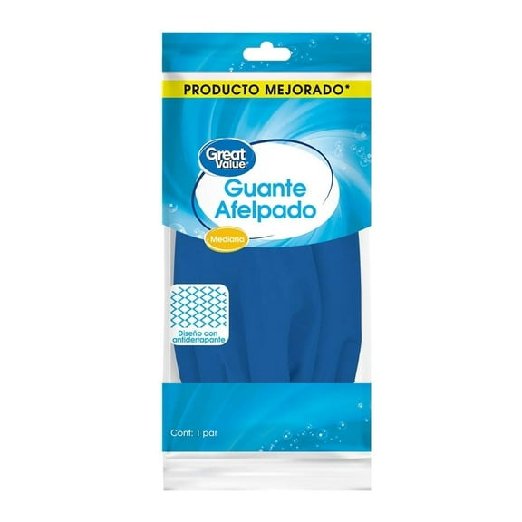 Guante afelpado Great Value mediano 1 pieza