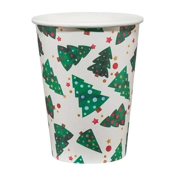 Vasos de Jengibre / Vasos de Café Desechables de Navidad - Vasos de Cartón  Navideño - Vasos de Café de Cartón - Vasos de Café de Cartón con Tapa