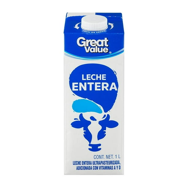 Leche Entera - Great Value - 1 l