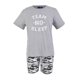 thumbnail image 1 of Set Pijama Short Simply Basic Talla M Estampada Gris, 1 of 4