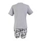 thumbnail image 2 of Set Pijama Short Simply Basic Talla M Estampada Gris, 2 of 4