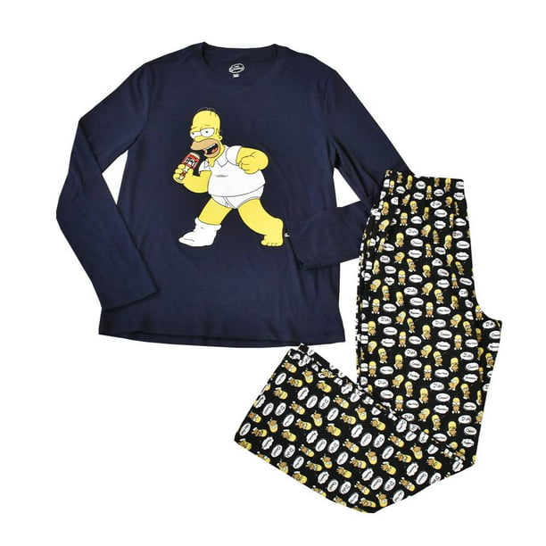 Velo Molestia Trastornado Pijama Simpsons Talla G Homero Negro | Walmart