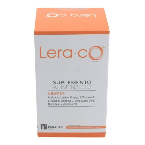 Suplemento alimenticio Leraco 873 mg c/u 30 cápsulas