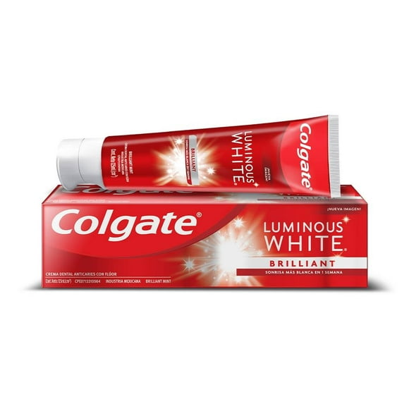 pasta dental colgate luminous white blanqueadora brilliant 125 ml