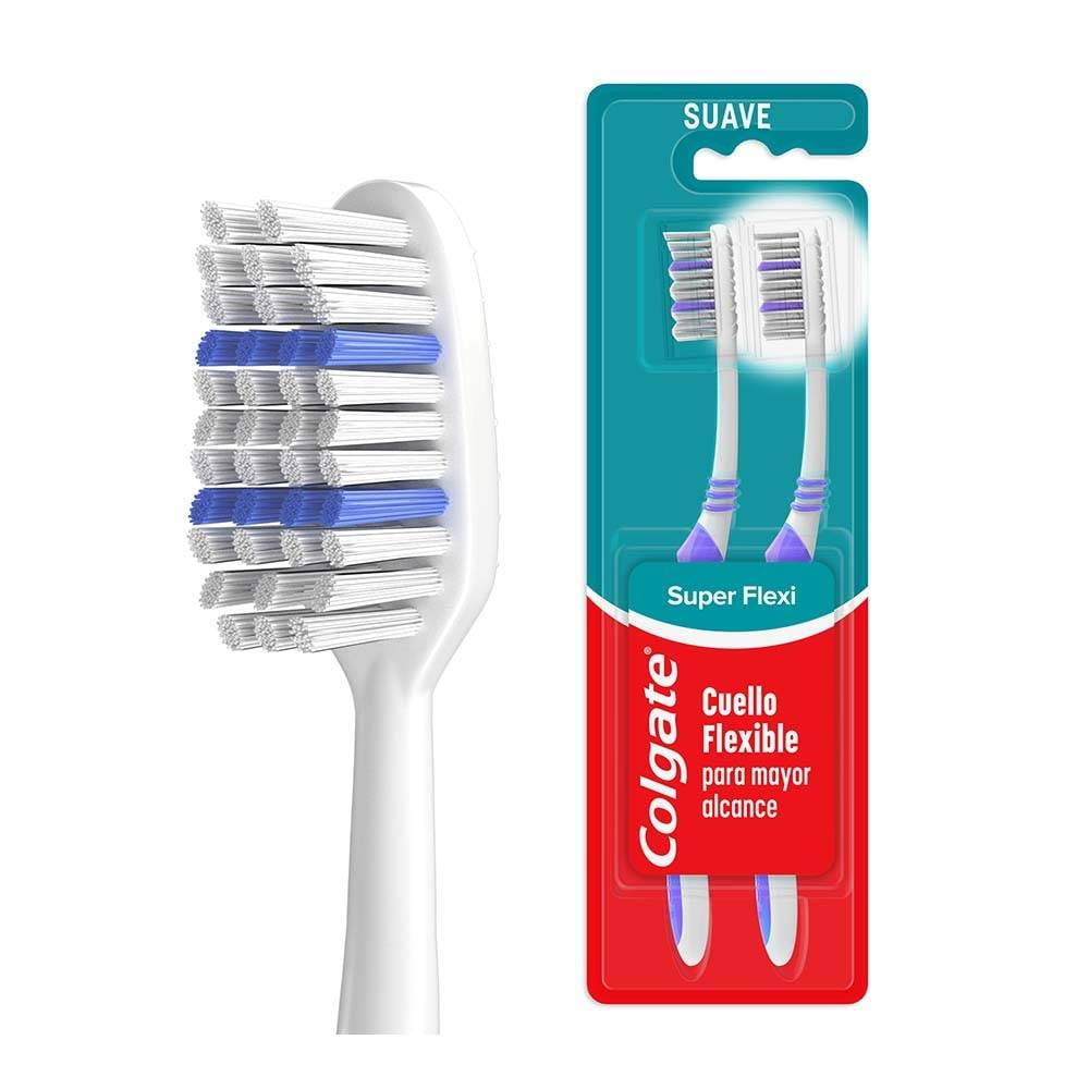 Cepillo Dental Colgate Super Flexi 3 pzas - lagranbodega