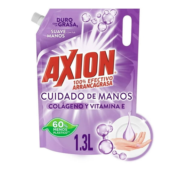 Lavatrastes líquido Axion toque de crema con colágeno 1.3 l