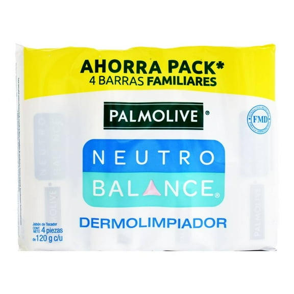 Jabón de tocador Palmolive dermolimpiador 4 pzas con 120 g c/u