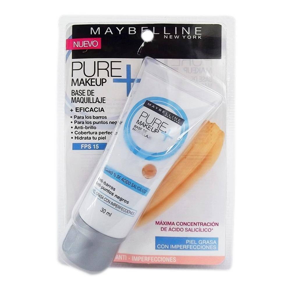 Base de maquillaje Maybelline Pure Makeup dorado 30 ml | Walmart