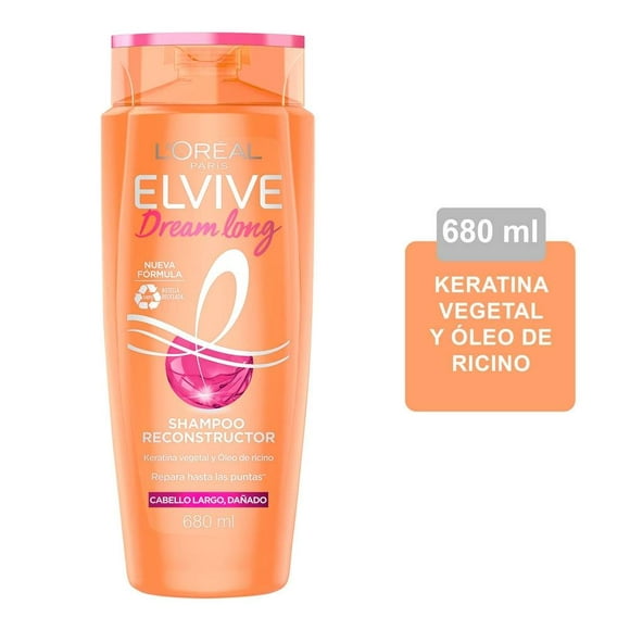 Shampoo L'Oréal Elvive dream long cabello largo y dañado 680 ml