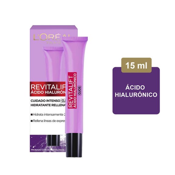 Crema para contorno de ojos L'Oréal Revitalift ácido hialurónico 15 ml