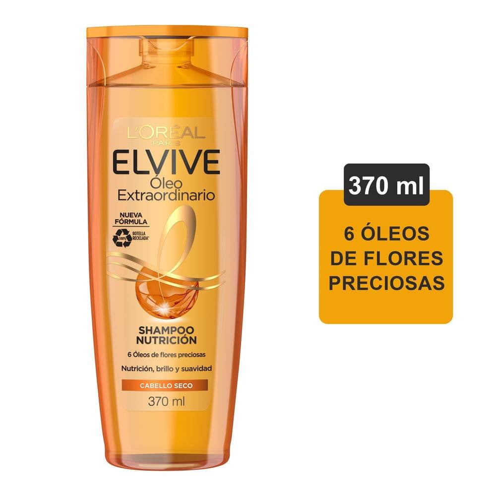 LOREAL ELVIVE ACEITE EXTRAORDINARIO CHAMPÚ NUTRITIVO PELO SECO 370 ml -  Cosmetics & Co